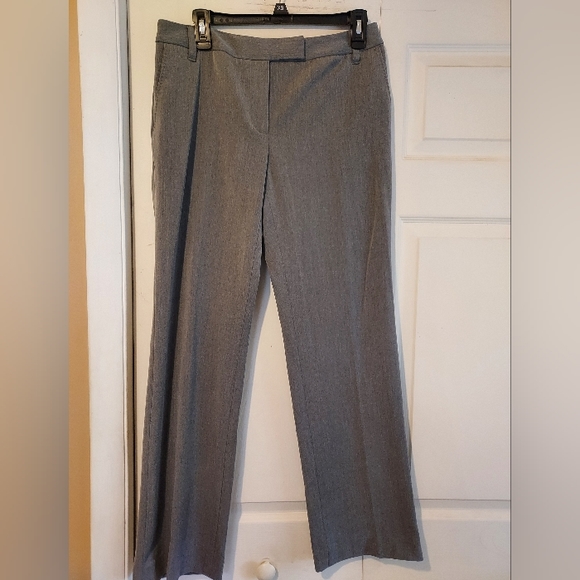 Liz Claiborne Womens Sloane Gray Trousers Pants Size 6 Work Office Casual - Picture 1 of 9